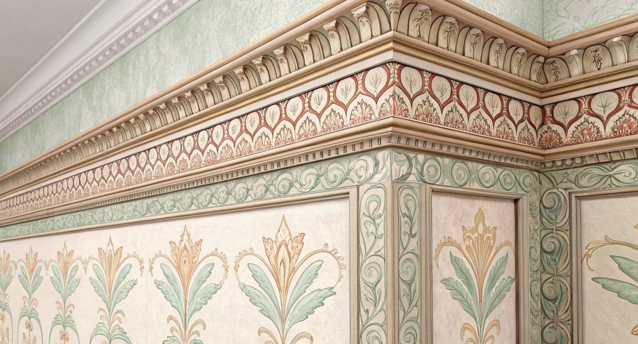 Як клеїти багети на шпалери