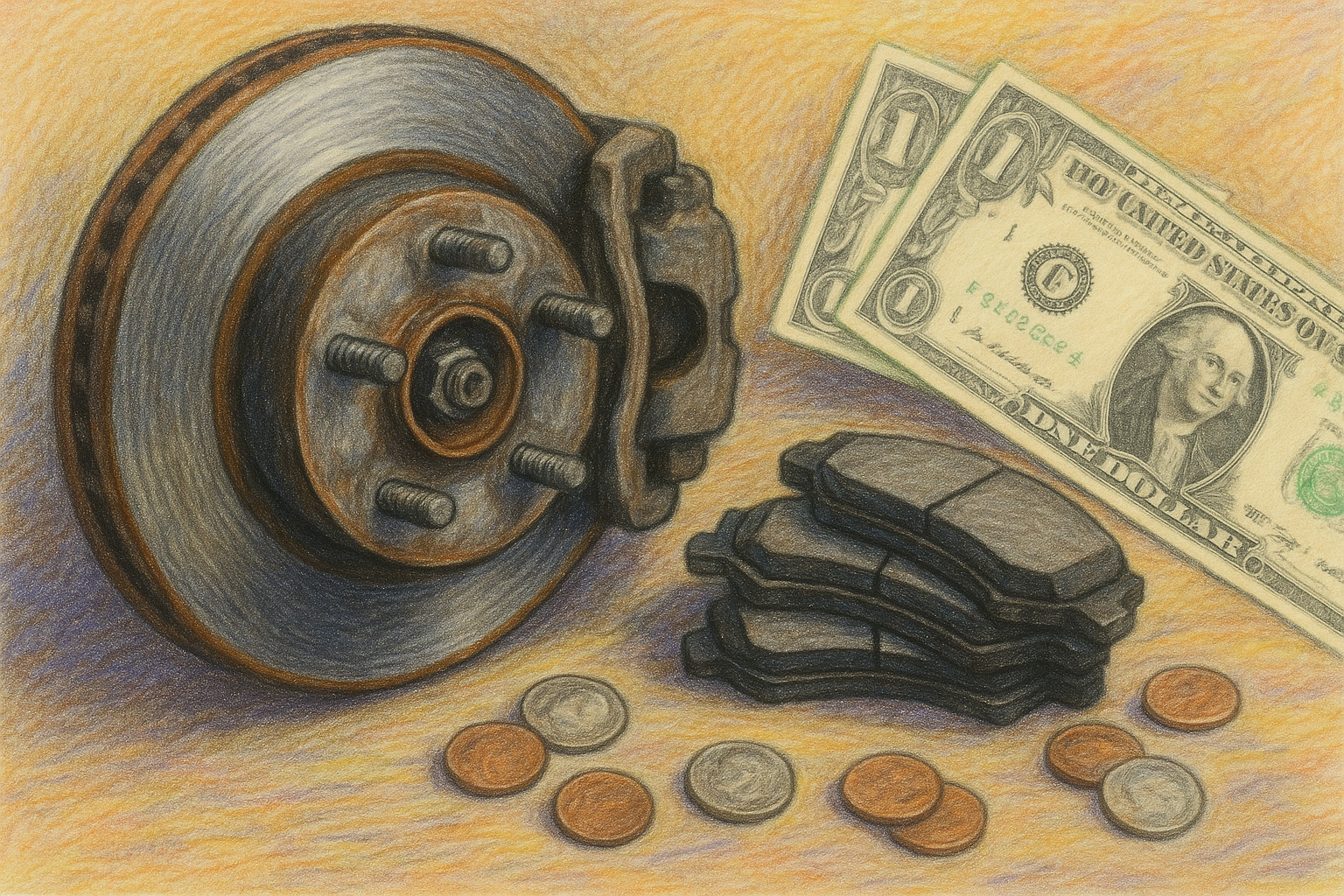 Скільки коштує заміна тормозних колодок