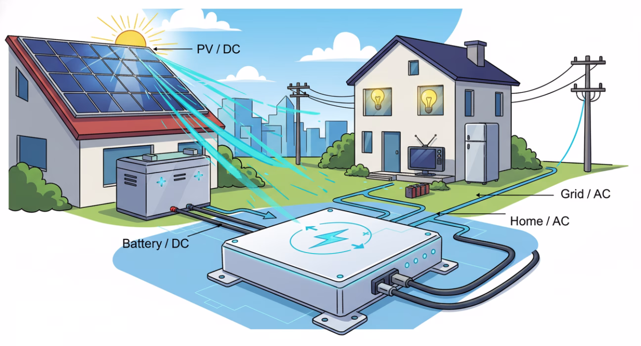 Що таке гібридні інвертори та чому вони необхідні для сучасної сонячної електростанції?